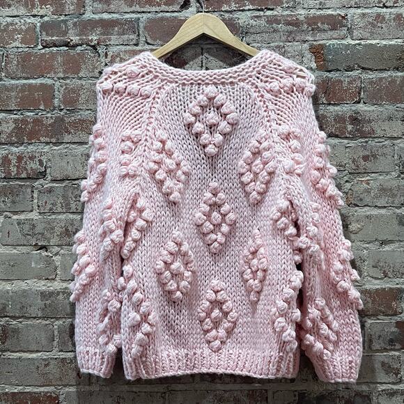 Modcloth Textured Touch Cardigan in Pink Size Small - Picture 6 of 6